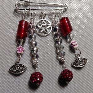 💫💥Add Some Bling To Your Pagan Witchy Lifestyle With A Pentagram Charm Brooch